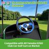 image10L0L Golf Cart Steering Wheel Universal Design Fit Yamaha EZGO RXV ampamp TXT Club Car DS Club Car Precedent Tempo Most Golf CartKlein Blue
