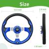 image10L0L Golf Cart Steering Wheel Universal Design Fit Yamaha EZGO RXV ampamp TXT Club Car DS Club Car Precedent Tempo Most Golf CartKlein Blue
