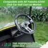 image10L0L Golf Cart Steering Wheel Universal Design Fit Yamaha EZGO RXV ampamp TXT Club Car DS Club Car Precedent Tempo Most Golf Cartasphalt gray