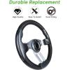 image10L0L Golf Cart Steering Wheel Universal Design Fit Yamaha EZGO RXV ampamp TXT Club Car DS Club Car Precedent Tempo Most Golf Cartasphalt gray