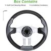 image10L0L Golf Cart Steering Wheel Universal Design Fit Yamaha EZGO RXV ampamp TXT Club Car DS Club Car Precedent Tempo Most Golf Cartasphalt gray