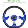 image10L0L Golf Cart Steering Wheel Universal Design Fit Yamaha EZGO RXV ampamp TXT Club Car DS Club Car Precedent Tempo Most Golf Cartblue