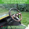image10L0L Golf Cart Steering Wheel Universal Design Fit Yamaha EZGO RXV ampamp TXT Club Car DS Club Car Precedent Tempo Most Golf Cartchestnut brown