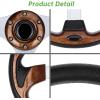 image10L0L Golf Cart Steering Wheel Universal Design Fit Yamaha EZGO RXV ampamp TXT Club Car DS Club Car Precedent Tempo Most Golf Cartchestnut brown