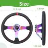 image10L0L Golf Cart Steering Wheel Universal Design Fit Yamaha EZGO RXV ampamp TXT Club Car DS Club Car Precedent Tempo Most Golf Cartcolor coal black