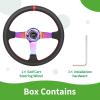 image10L0L Golf Cart Steering Wheel Universal Design Fit Yamaha EZGO RXV ampamp TXT Club Car DS Club Car Precedent Tempo Most Golf Cartcolor coal black
