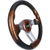image10L0L Golf Cart Steering Wheel Universal Design Fit Yamaha EZGO RXV ampamp TXT Club Car DS Club Car Precedent Tempo Most Golf Cartdark brown