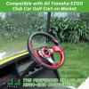 image10L0L Golf Cart Steering Wheel Universal Design Fit Yamaha EZGO RXV ampamp TXT Club Car DS Club Car Precedent Tempo Most Golf Cartred