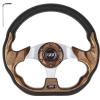 image10L0L Golf Cart Steering Wheel Universal Design Fit Yamaha EZGO RXV ampamp TXT Club Car DS Club Car Precedent Tempo Most Golf Cartsandalwood brown