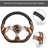 image10L0L Golf Cart Steering Wheel for Yamaha EZGO TXTRXVValor Club Car DSPrecedentOnwardTempo Golf CartsBrown
