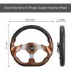 image10L0L Golf Cart Steering Wheel for Yamaha EZGO TXTRXVValor Club Car DSPrecedentOnwardTempo Golf CartsBrown