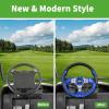 image10L0L Golf Cart Steering Wheel for Yamaha EZGO TXTRXVValor Club Car DSPrecedentOnwardTempo Golf CartsDark Blue