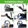 image10L0L Golf Cart Steering Wheel for Yamaha EZGO TXTRXVValor Club Car DSPrecedentOnwardTempo Golf CartsDark Blue