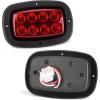 image10L0L Golf Cart Taillight Kit for Yamaha G14 G16 G19 G22 Club Car DS with 3 Wire Wiring Plug Turn Signal And Brake Light Golf Cart Rear Tail Light OEM 1017035