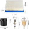 image10L0L Golf Cart Tune Up Kit for Club Car DS 1992Up FE290FE350 Gas Engine  Full Maintenance Kit with Oil Fuel Air Filters ampamp NGK Spark Plug  OEM 1013684