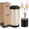 image10L0L Golf Cart Tune Up Kit for Club Car Precedent 2004UP with Kawasaki Engine Includes Air Oil Fuel Filter 102558201 1016467 102003201 Spark Plug BPR2ES