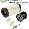 image10L0L Golf Cart Tune Up Kit for Club Car Precedent 2004UP with Kawasaki Engine Includes Air Oil Fuel Filter 102558201 1016467 102003201 Spark Plug BPR2ES