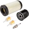 image10L0L Golf Cart Tune Up Kit for Club Car Precedent 2004UP with Kawasaki Engine Includes Air Oil Fuel Filter 102558201 1016467 102003201 Spark Plug BPR2ES