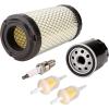 image10L0L Golf Cart Tune Up Kit for Club Car Precedent 2004UP with Kawasaki Engine Includes Air Oil Fuel Filter 102558201 1016467 102003201 Spark Plug BPR2ES