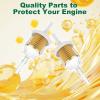 image10L0L Golf Cart Tune Up Kit for EZGO RXV 2008up ampamp TXT 2010Up Gas Models with 4 Cycle Kawasaki 135 hp Engines Upgraded Air Filter Oil Fuel Filter Spark Plug Engine Maintenance Kit for EZGO