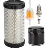 image10L0L Golf Cart Tune Up Kit for EZGO TXT 2010 Up ampamp RXV 2008 Up Gas Models with 4 Cycle Kawasaki 135 hp Engines Inl Air Filter Oil Filter Fuel Filter Spark Plug Engine Maintenance Kit for EZGO