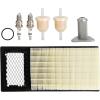 image10L0L Golf Cart Tune Up Kit for EZGO TXT Medalist 4 Cycle 295cc 350cc Gas Golf Cart 19942005 Air Oil Fuel Filter 72368G01 26591G01 72084G01 Spark Plug Replacement Kit