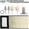 image10L0L Golf Cart Tune Up Kit for EZGO TXT Medalist 4 Cycle 295cc 350cc Gas Golf Cart 19942005 Air Oil Fuel Filter 72368G01 26591G01 72084G01 Spark Plug Replacement Kit