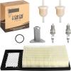image10L0L Golf Cart Tune Up Kit for EZGO TXT Medalist 4 Cycle 295cc 350cc Gas Golf Cart 19942005 Air Oil Fuel Filter 72368G01 26591G01 72084G01 Spark Plug Replacement Kit
