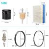 image10L0L Golf Cart Tune Up Kit with Drive Belt ampamp Starter Generator Belt for 19922004 Club Car DS Gas Model W FE290 FE350 Kawasaki Engine Include Air Filter Fuel Filter Spark Plug