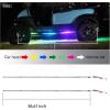 image10L0L Golf Cart Underglow LED Light Strip Kit 14 Modes Underbody Glow Neon Lighting with Wireless Remote Control Sound Active Water Resistant Flexible Tubes 126LEDs 86 Inch 2 Pack2 Pack