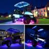 image10L0L Golf Cart Underglow LED Light Strip Kit 14 Modes Underbody Glow Neon Lighting with Wireless Remote Control Sound Active Water Resistant Flexible Tubes 126LEDs 86 Inch 2 Pack6 PackIncl 2 Pack Canopy Lights