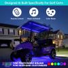 image10L0L Golf Cart Underglow LED Light Strip Kit 14 Modes Underbody Glow Neon Lighting with Wireless Remote Control Sound Active Water Resistant Flexible Tubes 126LEDs 86 Inch 2 Pack6 PackIncl 2 Pack Canopy Lights