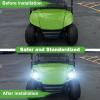 image10L0L Golf Cart Universal Deluxe Headlights and Tail Light Kits for Yamaha G29 2007UP Gas or Electric Carts with Turn Signals Switch Horn Brake Lights HarnessMust Input 12 Volts
