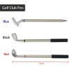 image10L0L Golf Gifts for Christmas Day Golf Pens with Golf Bag Holder ampamp Pen Holder Golf Souvenirs Gifts with 3 Pieces Golf Club Pens Office Desk Golf Bag Pencil Holder for Men BirthdaySilver Black