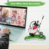 image10L0L Golf Gifts for Men Golf Pen Holder Stocking Stuffers for Golfers Funny Gifts Unique Office Supplies Desk Decor Gift for Birthday Christmas Golf Tournament for Boss Dad Husband Golf LoversRed  White wo base
