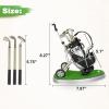 image10L0L Golf Gifts for Men Golf Pen Holder Stocking Stuffers for Golfers Funny Gifts Unique Office Supplies Desk Decor Gift for Birthday Christmas Golf Tournament for Boss Dad Husband Golf LoversSilver  Black