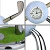 image10L0L Golf Pen Holder with Clock Unique Gifts for Men Mini Desktop Holder Compatible with Enthusiasts Funny Business Gifts Includes Pen Set of 2 Office Desk Accessories White