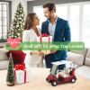 image10L0L Mini Golf Cart Alarm Clock LCD Display Calendar Golf Gifts for Men Fans Golfers Superior Race Souvenir NoveltyWhiteRed