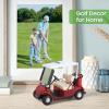 image10L0L Mini Golf Cart Alarm Clock LCD Display Calendar Golf Gifts for Men Fans Golfers Superior Race Souvenir NoveltyWhiteRed