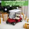 image10L0L Mini Golf Cart Alarm Clock LCD Display Calendar Golf Gifts for Men Fans Golfers Superior Race Souvenir NoveltyWhiteRed