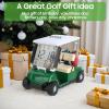 image10L0L Mini Golf Cart Alarm Clock LCD Display Calendar Golf Gifts for Men Fans Golfers Superior Race Souvenir NoveltyWhitegreen