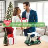 image10L0L Mini Golf Cart Alarm Clock LCD Display Calendar Golf Gifts for Men Fans Golfers Superior Race Souvenir NoveltyWhitegreen