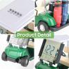 image10L0L Mini Golf Cart Alarm Clock LCD Display Calendar Golf Gifts for Men Fans Golfers Superior Race Souvenir NoveltyWhitegreen