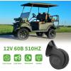 image10L0L Universal 12 Volt Golf Cart Horn Kit for Yamaha EZGO Club Car  Floor Mount Button Switch Golf Cart Street Legal Horn Kit
