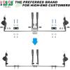image10L0L Universal 2 Passenger Golf Cart Seat Belt Bracket Kit fit Yamaha EZGO TXTRXV Club Car DS Front Seat Retractable Seatbelts 42quot Long