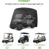 image10L0L Universal 24 Passenger Golf Cart Cover for Yamaha EZGO Club Car Waterproof Sunproof and DurableBlack