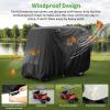 image10L0L Universal 24 Passenger Golf Cart Cover for Yamaha EZGO Club Car Waterproof Sunproof and DurableBlack