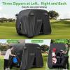 image10L0L Universal 24 Passenger Golf Cart Cover for Yamaha EZGO Club Car Waterproof Sunproof and DurableBlack