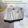 image10L0L Universal 24 Passenger Golf Cart Cover for Yamaha EZGO Club Car Waterproof Sunproof and DurableSilver White