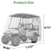 image10L0L Universal 24 Passenger Golf Cart Cover for Yamaha EZGO Club Car Waterproof Sunproof and DurableSilver White
